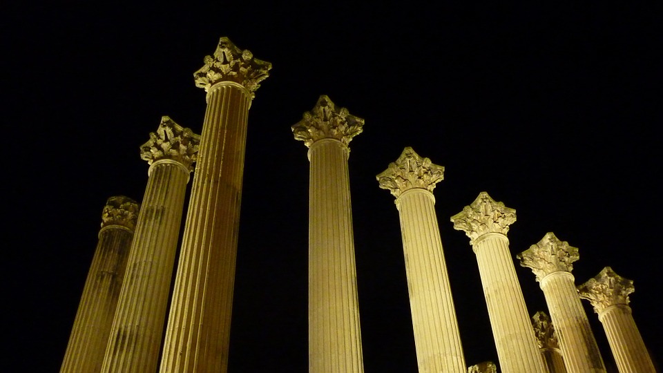 roman temple, cordoba, spain