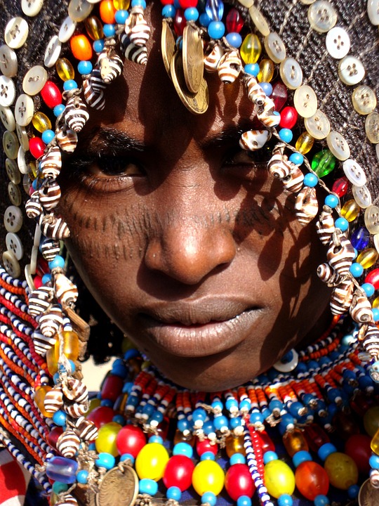 africa, african face, afar tribe