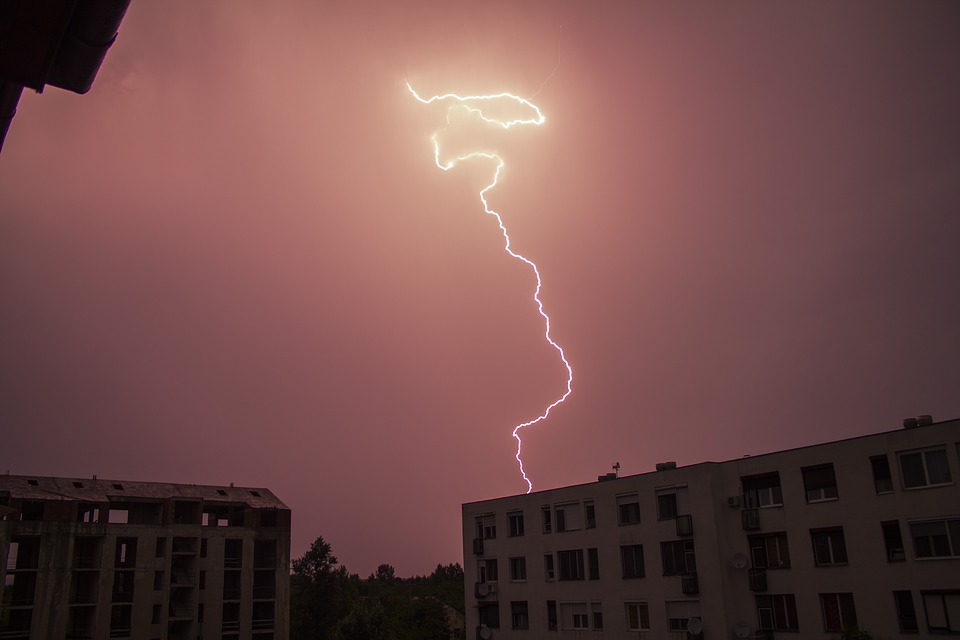 lightning, nature, storm