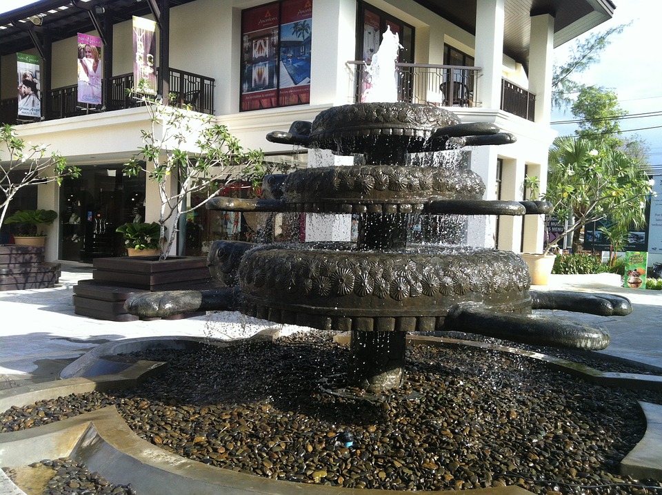 fountain, phuket, thailand