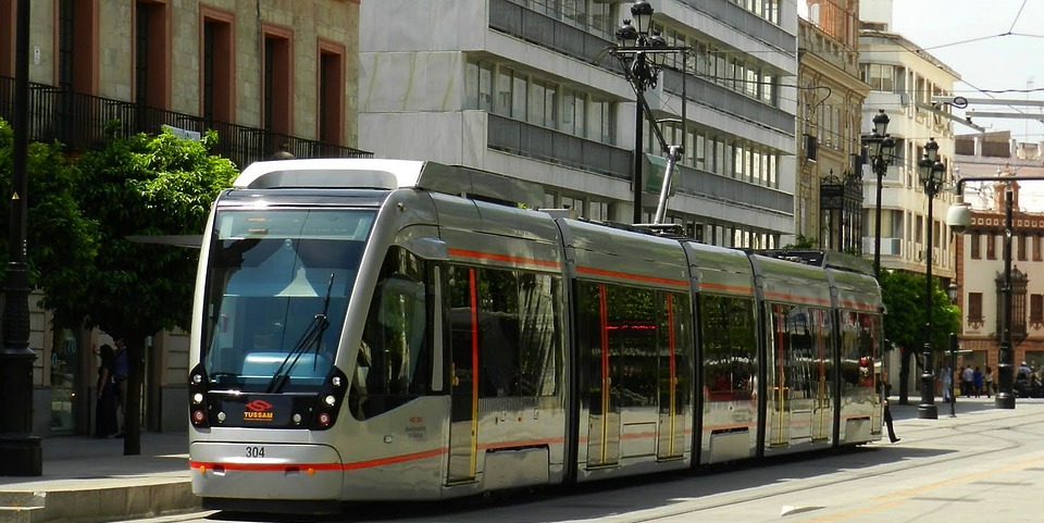 streetcar, tram, seville