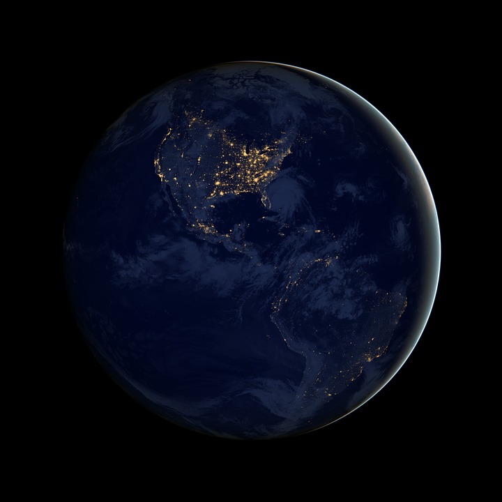 earth, americas, globe