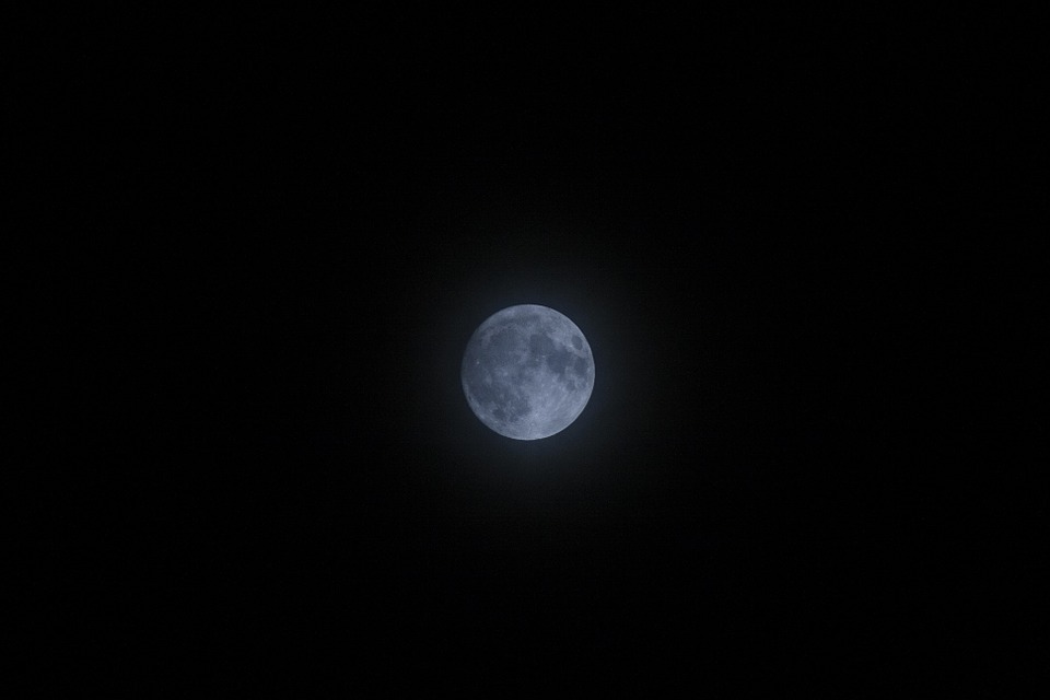 moon, luna, full