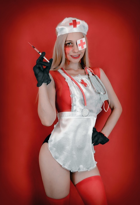 nurse, cosplay, halloween
