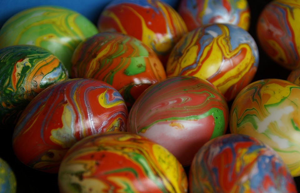 marbled, easter eggs, marbled easter eggs