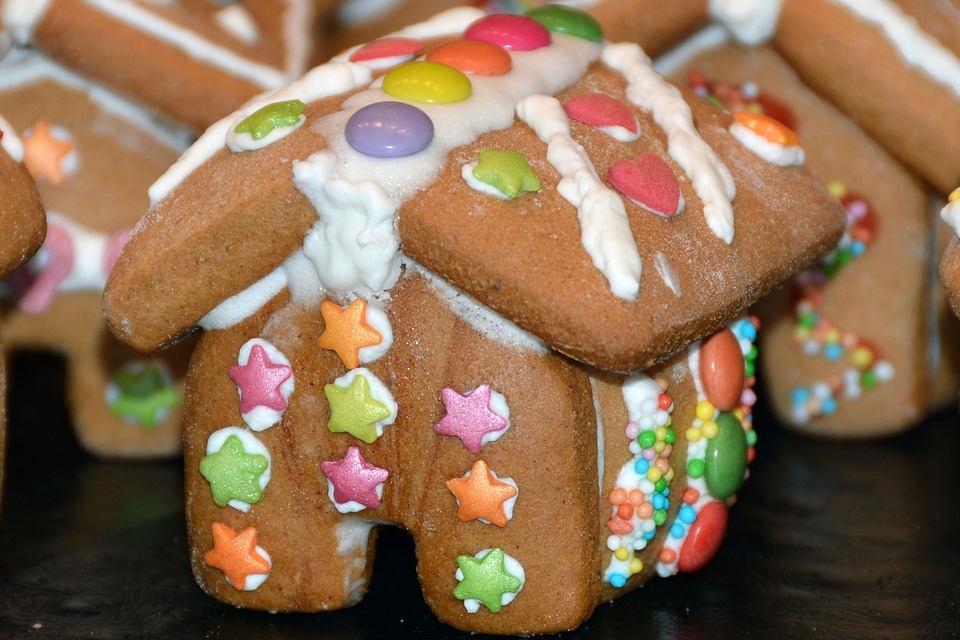 gingerbread house, gingerbread, christmas time