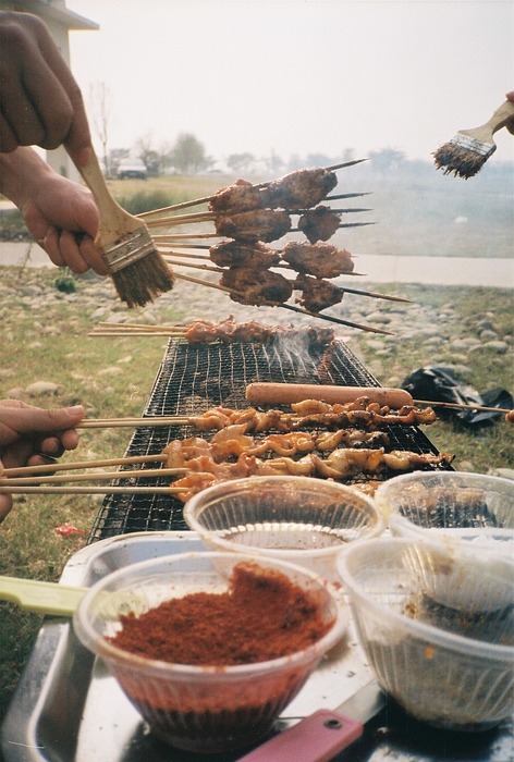 barbecue, picnic, spring