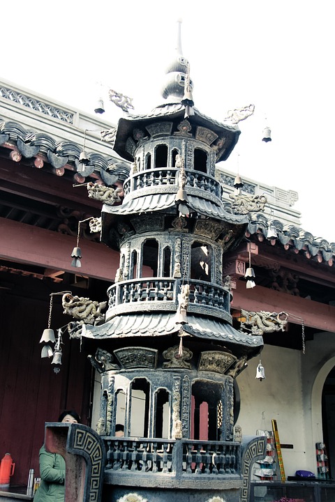 temple, tower, bell