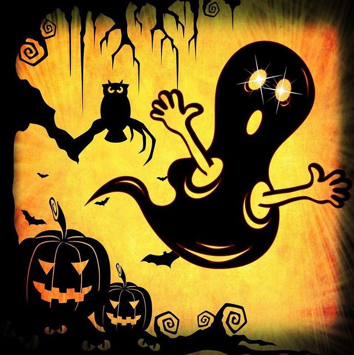 halloween ghost, pumpkin, spirit