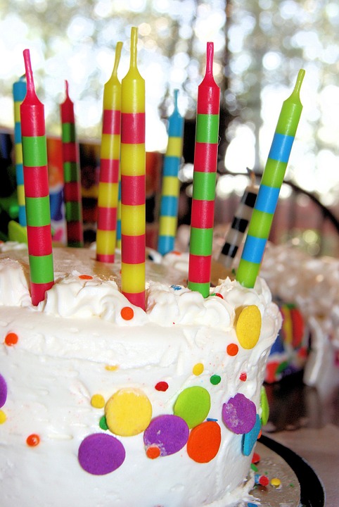 cake, birthday, vanilla