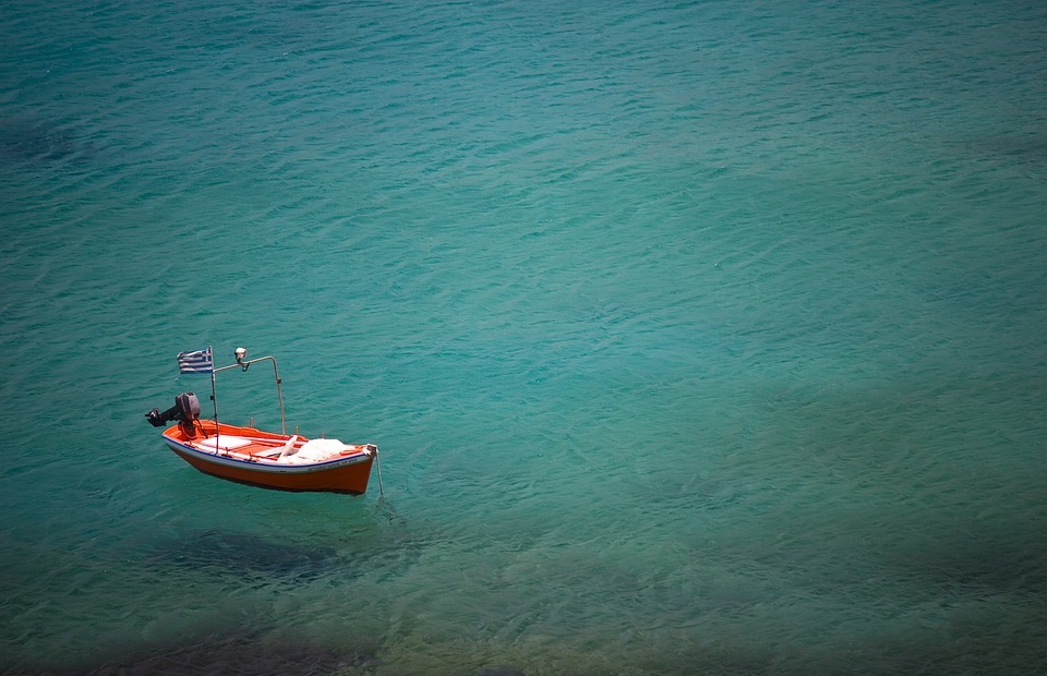 boat, ocean, alone