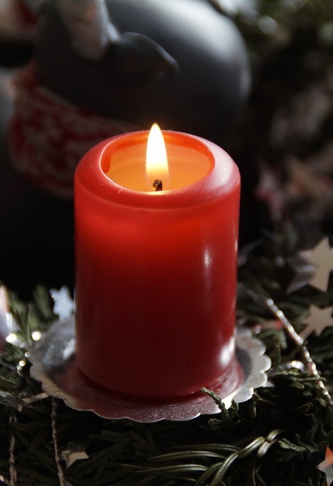 candle, advent, advent wreath