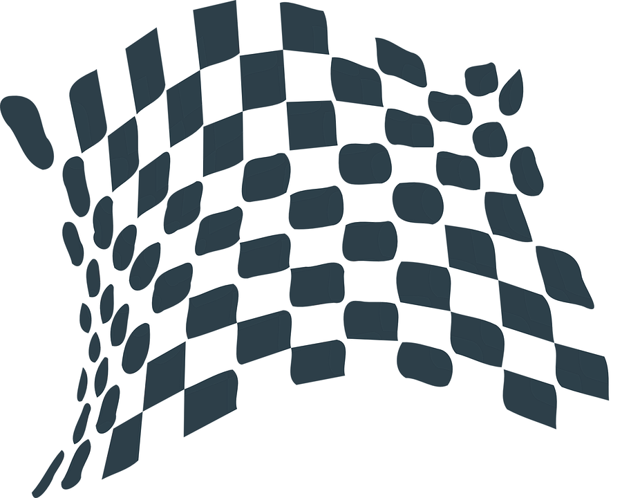 flag, chequered, racing