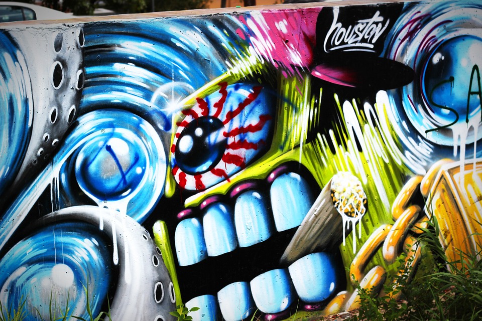 graffiti, street art, wall mural