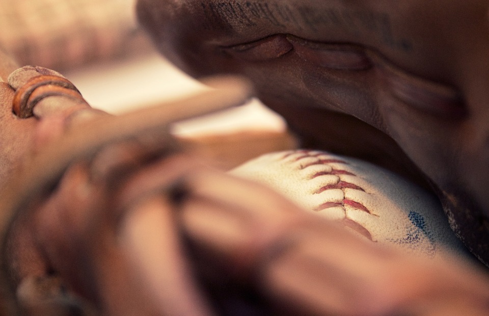 baseball, ball, baseball glove