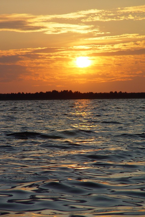 lake, sunset, zahid sontsya