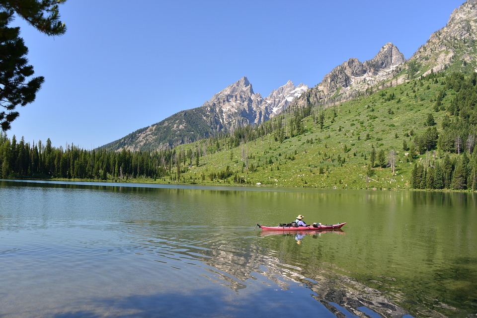 lake, canoe, kayak