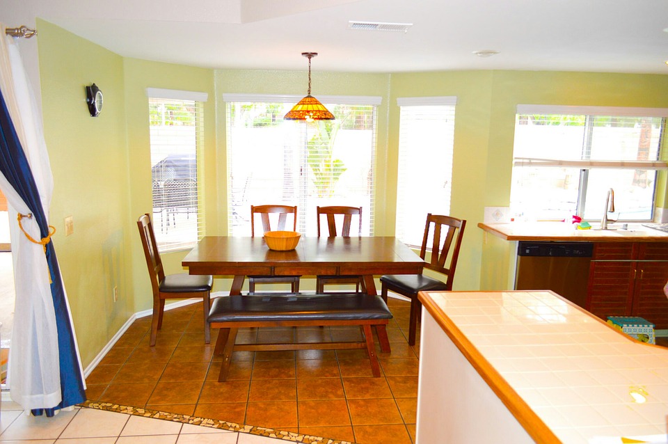 dining, dining room, table