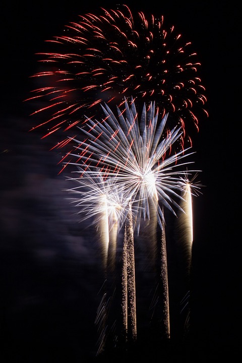 fireworks, sky, new year's eve