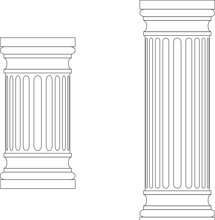 columns, greek, marble