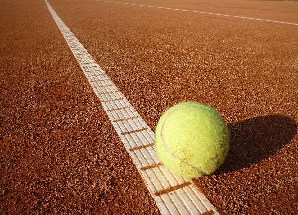 tennis ball, tennis court, tennis