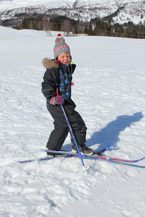cross country skiing, ski, children