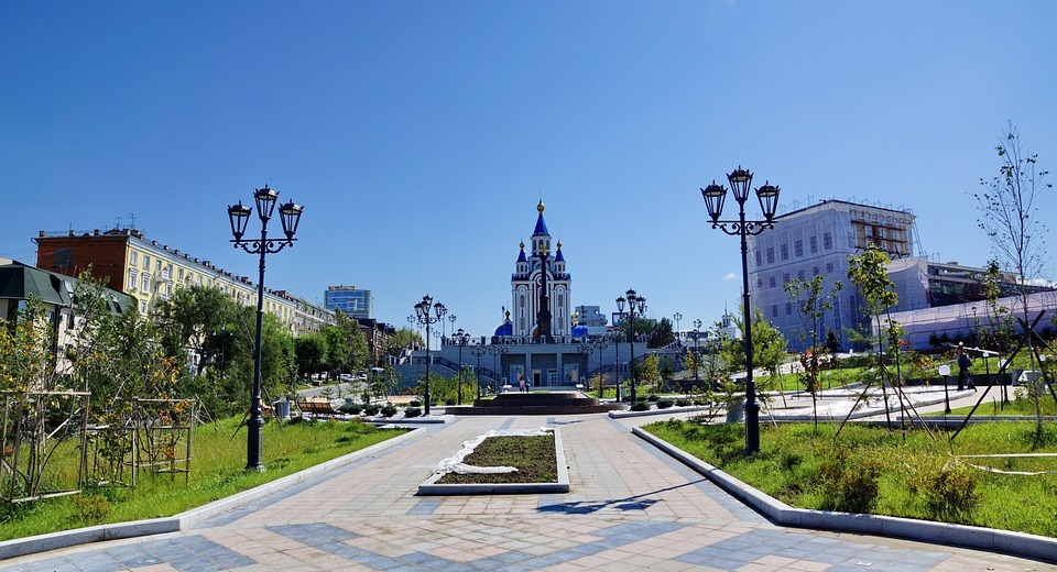 temple, the park, khabarovsk