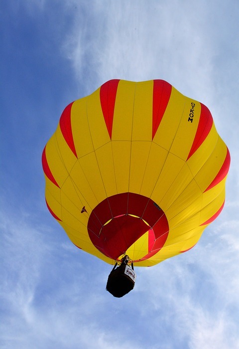 hot air balloon, sky, fly