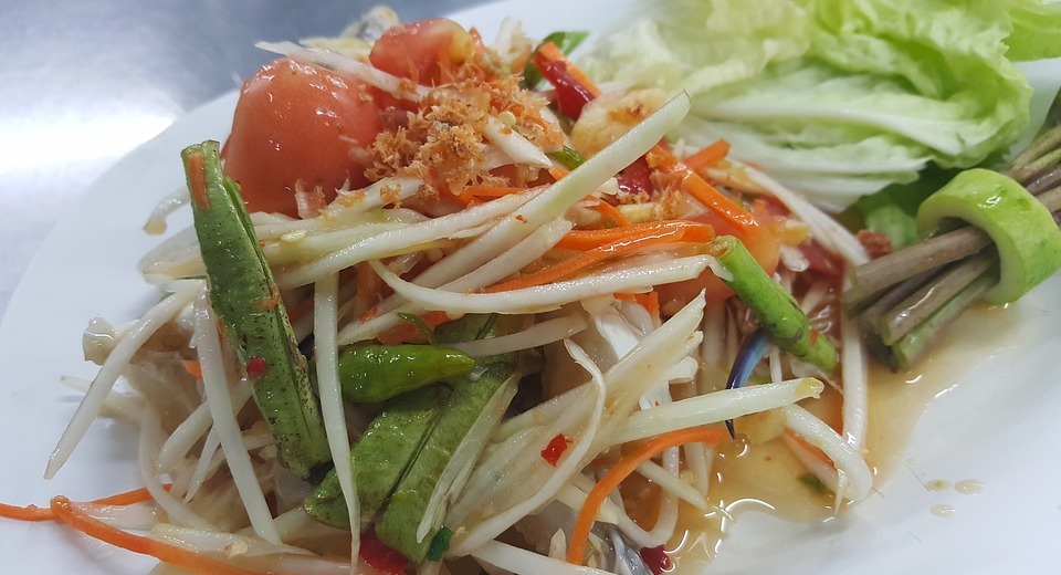 thai food, delicious, papaya salad