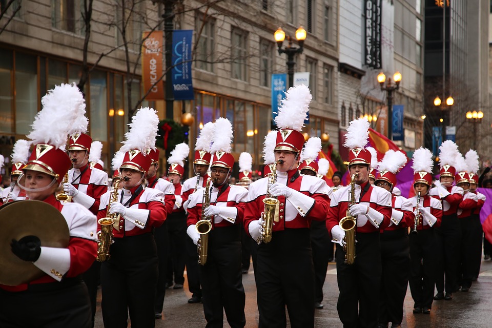 marching band, chicago, thanksgiving