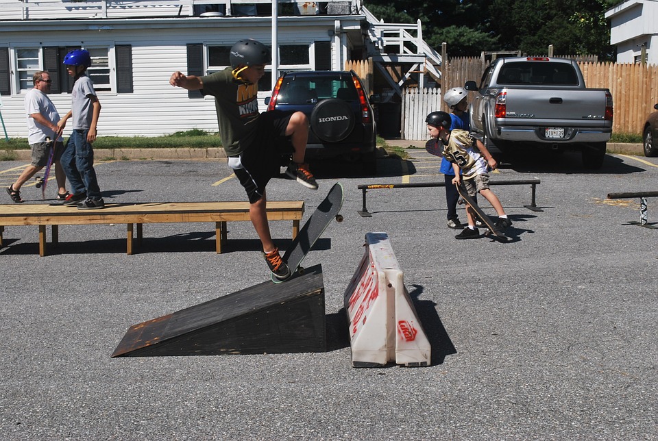 skateboard, boys, ramp