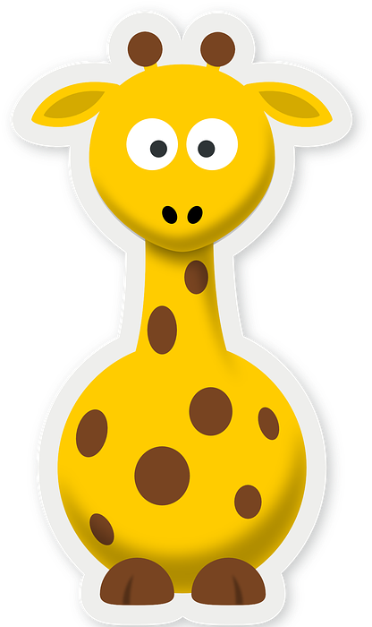animal, giraffe, safari