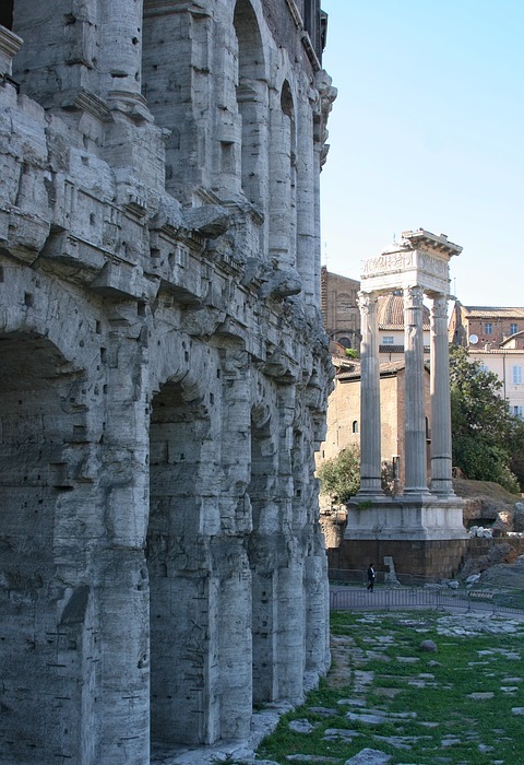 italy, rome, theater of marcellus
