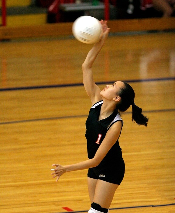 volleyball, player, action
