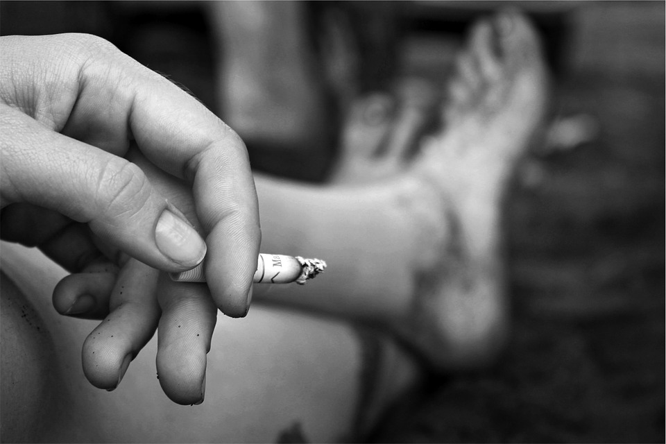 smoking, cigarette, hand
