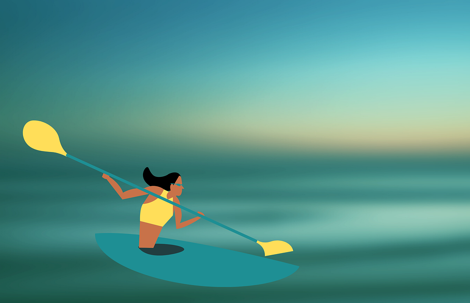 kayak, water, sport