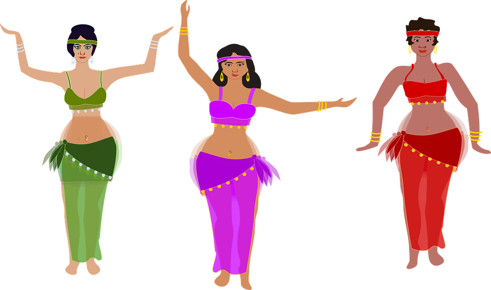 dancing, women, oriental