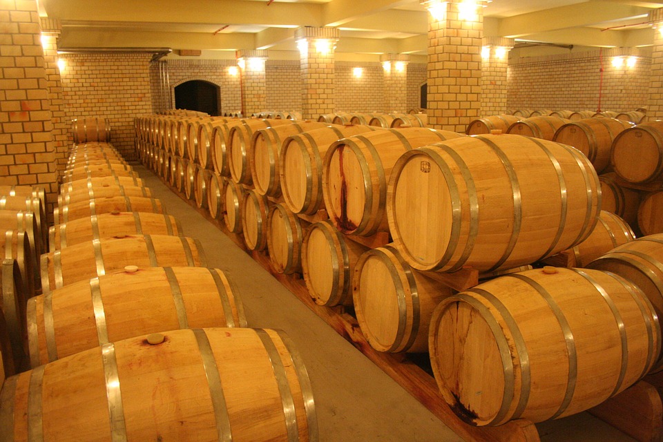 wine, cellar, barrel