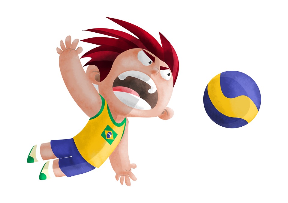 volleyball, boy, man