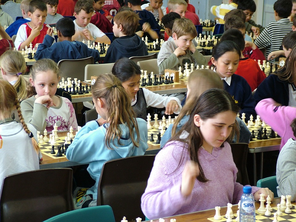 chess, competition, children