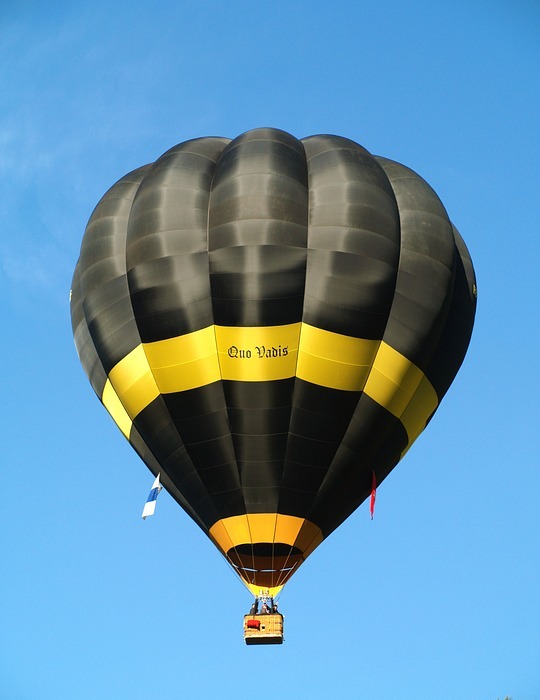 hot air balloon, drive, sky