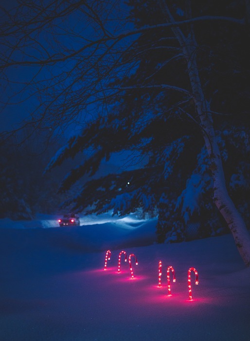 lights, snow, winter