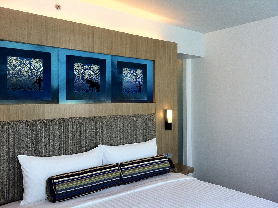 bedroom, hotel, accommodation