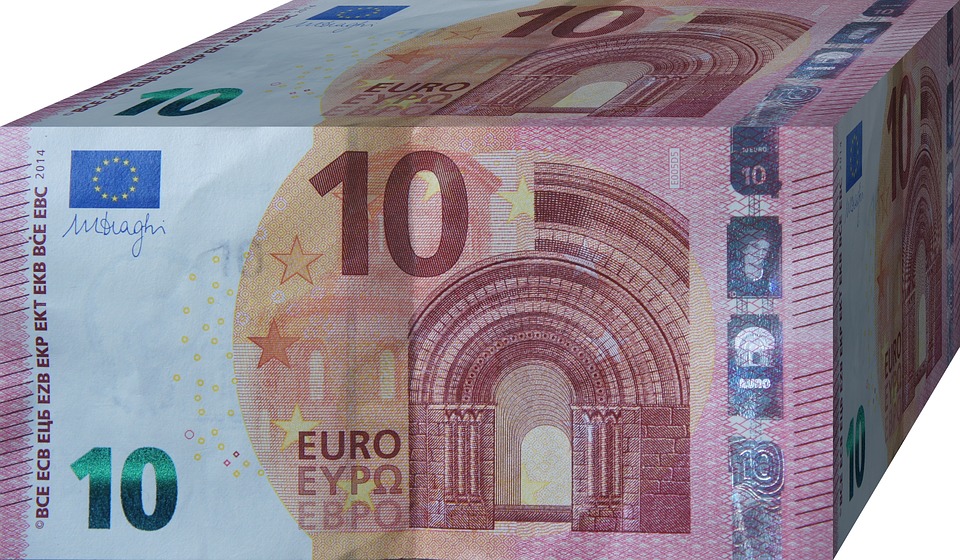 euro, 10, paper money
