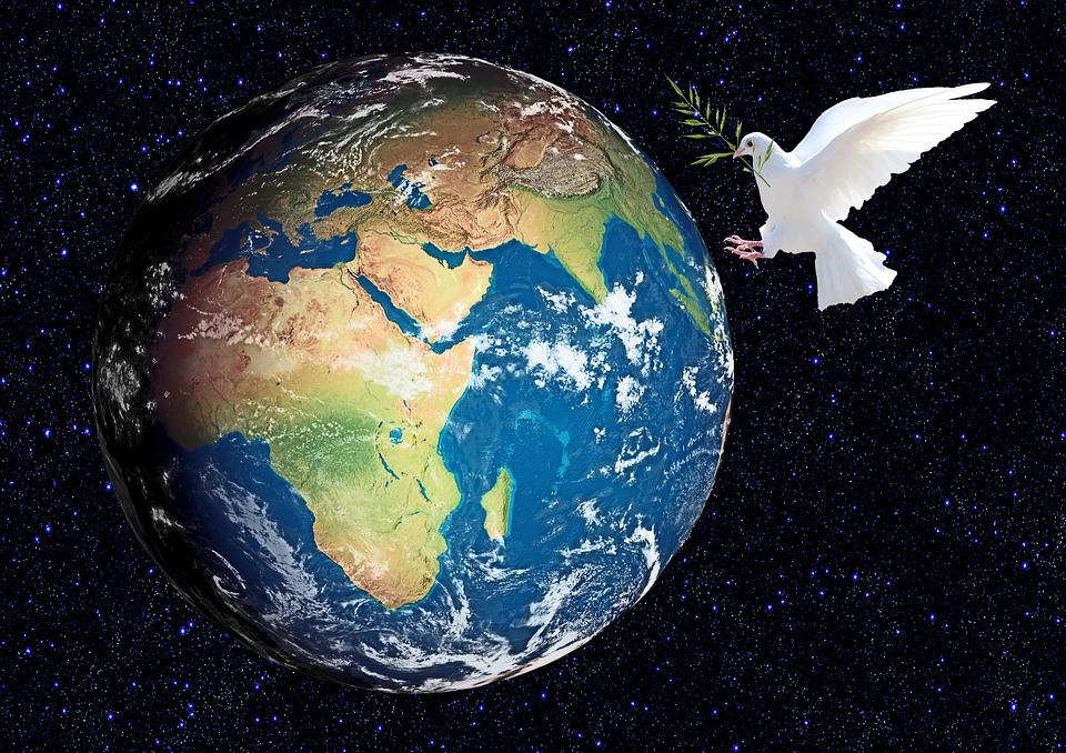 earth, peace dove, world peace