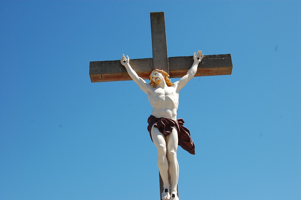jesus, statue, cross