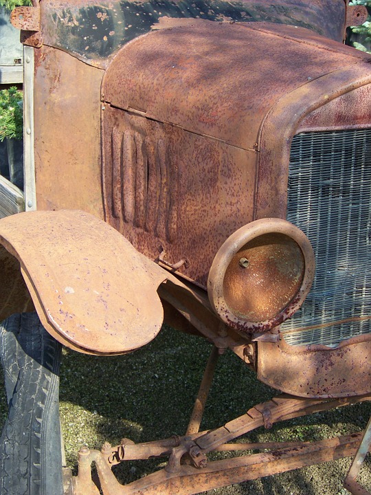 truck, rust, vintage