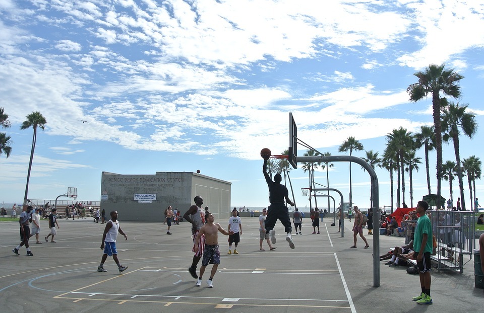 venice beach, basketball, hoops
