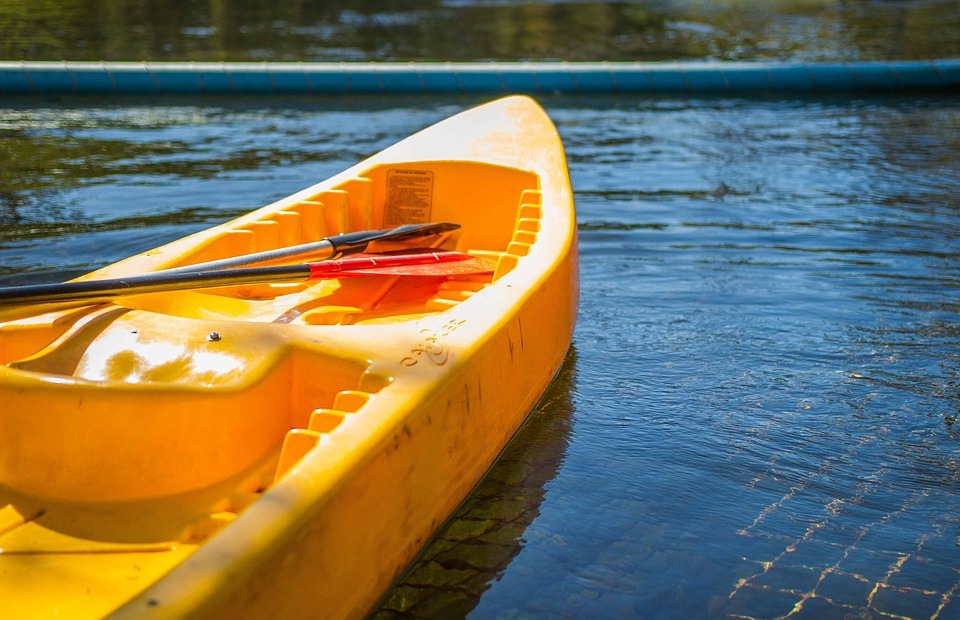 kayak, boat, river