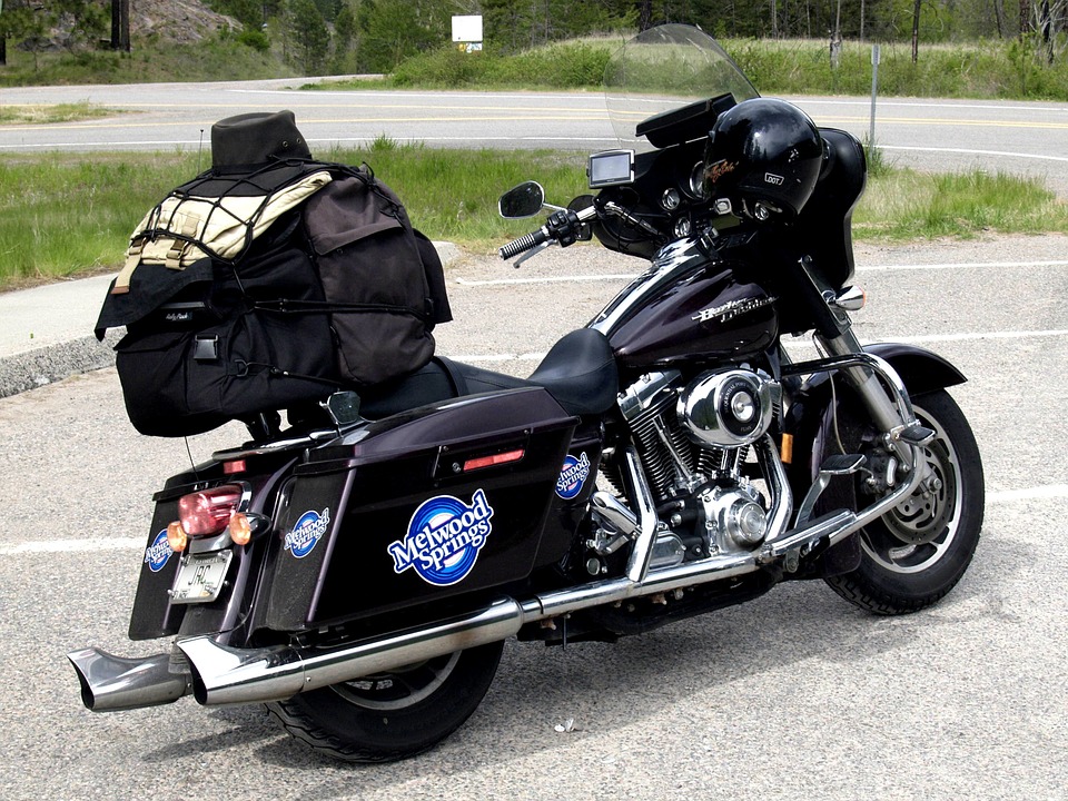 harley davidson, black, motorbike